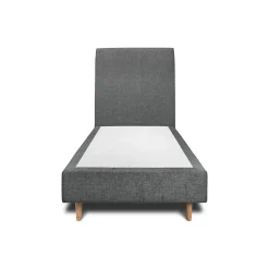 Sommeil De Plomb Lit avec tête de lit tapissier tissu et sommier tapissier - Lit en bois massif Clearance