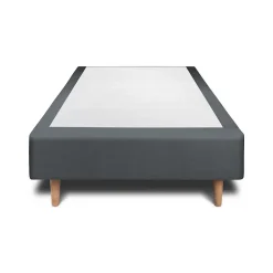 Sommeil De Plomb Lit avec tête de lit tapissier velours et sommier tapissier - Lit en bois massif Hot