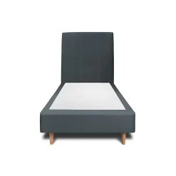 Sommeil De Plomb Lit avec tête de lit tapissier velours et sommier tapissier - Lit en bois massif Hot