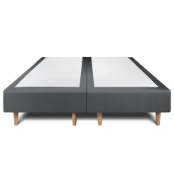 Sommeil De Plomb Lit avec tête de lit tapissier velours et sommier tapissier - Lit en bois massif