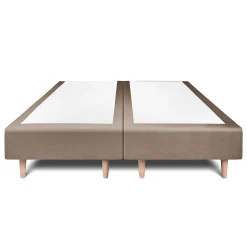 Sommeil De Plomb Lit avec tête de lit tapissier velours et sommier tapissier - Lit en bois massif