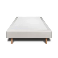 Sommeil De Plomb Lit avec tête de lit tapissier velours et sommier tapissier - Lit en bois massif Outlet