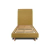 Sommeil De Plomb Lit avec tête de lit tapissier tissu et sommier kit - Lit en bois massif