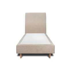 Sommeil De Plomb Lit avec tête de lit tapissier tissu et sommier tapissier - Lit en bois massif Hot