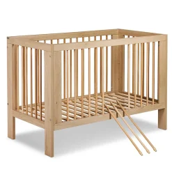 Monmobilierdesign Lit Bébé à Barreaux 120x60 Bois Avec Tiroir Sale
