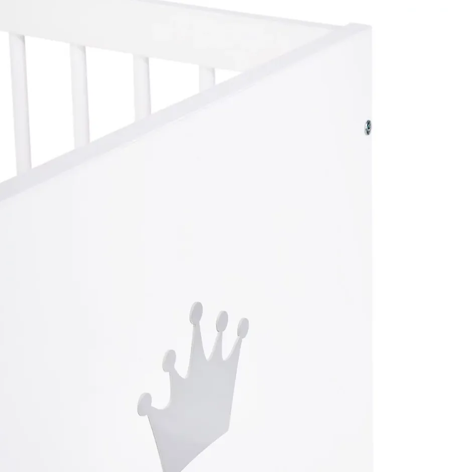Monmobilierdesign Lit Bébé évolutif Convertible En Lit Enfant 140x70 Blanc Discount