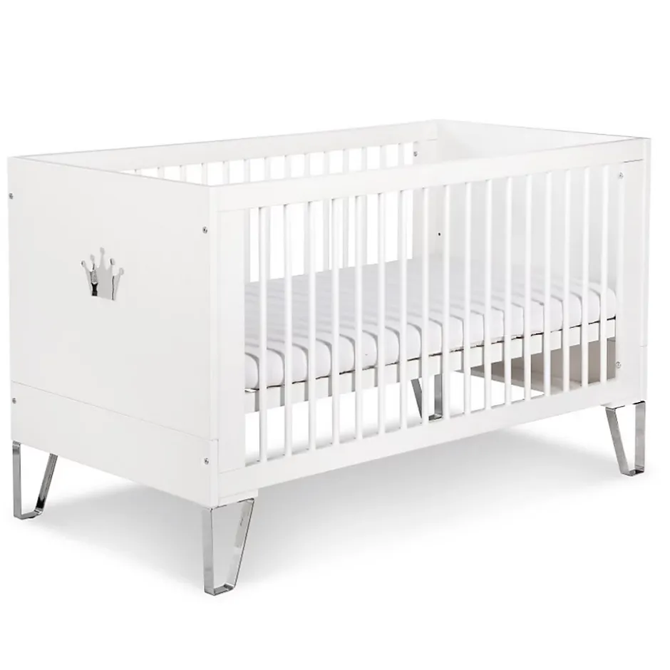 Monmobilierdesign Lit Bébé évolutif Convertible En Lit Enfant 140x70 Blanc Discount