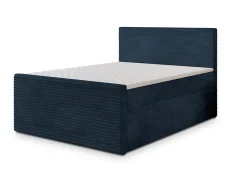 Masseno Lit Boxspring NOLEN 180X200 CM TILIA 77, Bleu, Lit avec matelas et rangement