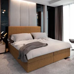 Masseno Lit Boxspring PISA 180X200 CM TILIA 56, Cuivre, Lit avec matelas et rangement Best