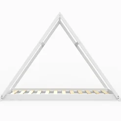 Weber Industries Lit cabane APACHE 90x190 + 1 sommier / Blanc Hot