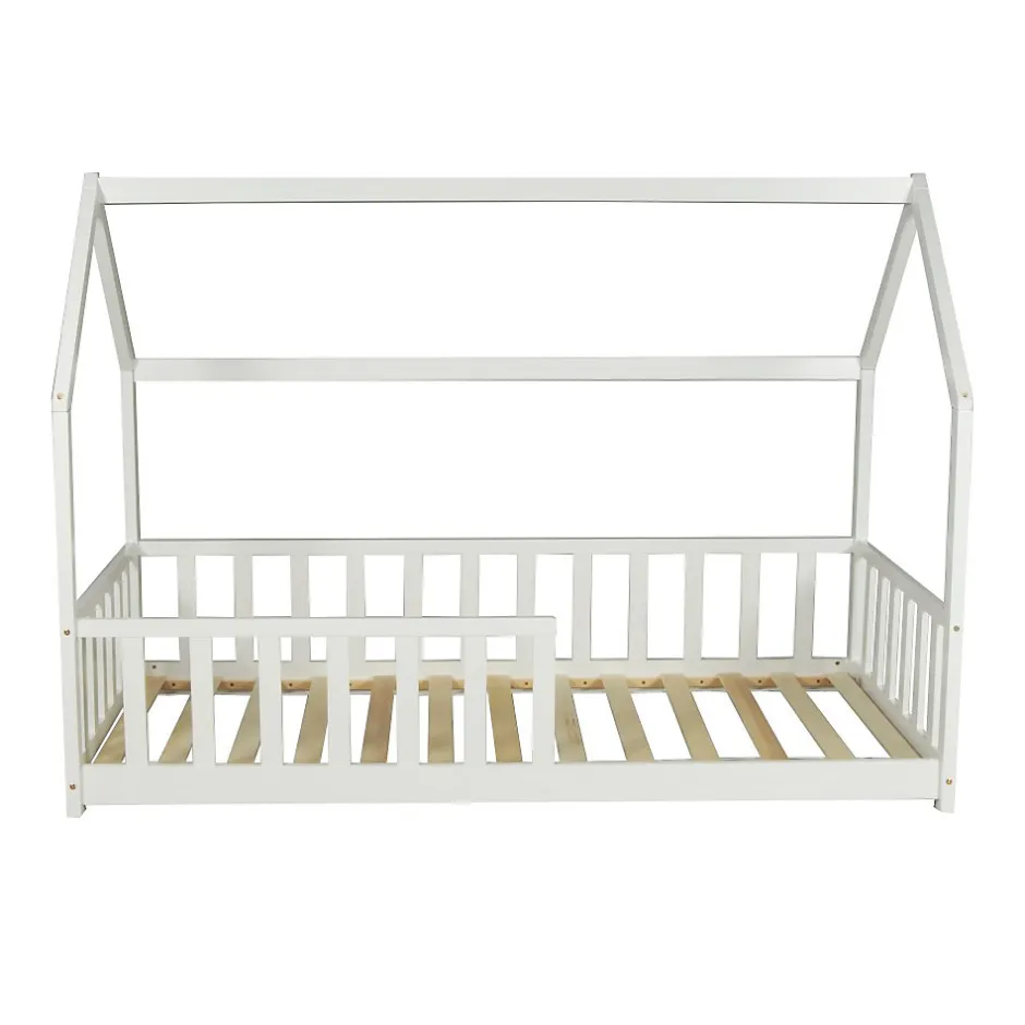 Enfant Weber Industries Lit cabane Kiwi 90x190 avec sommier et matelas /Blanc