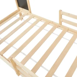 [En.Casa] Lit cabane Lorenskog bois de pin 90 x 200 cm naturel en.casa Best
