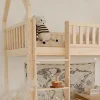 Petits-Meubles Lit cabane mi-hauteur 90x190 sommier inclus Daisy Bois Best