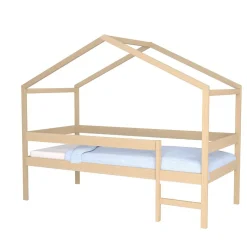 Enfant Weber Industries Lit cabane MIKA 90x190 + sommier / Naturel