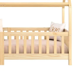 Idimex Lit cabane NINA 90 x 190 cm, en pin massif finition naturelle Clearance