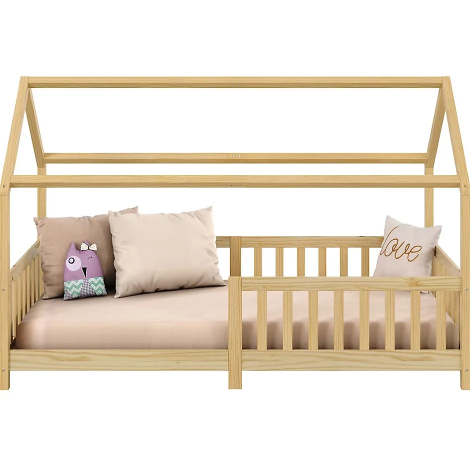 Idimex Lit cabane NINA 90 x 190 cm, en pin massif finition naturelle Clearance