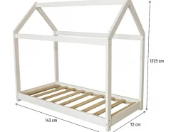 Habitat Et Jardin Lit Cabane pour enfant "Camilla" 140 x 70 cm Blanc Hot