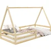 Enfant Idimex Lit cabane SILA 90 x 200 cm, en pin massif naturel