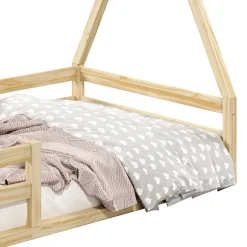 Idimex Lit cabane SILA 90 x 190 cm, en pin massif naturel New