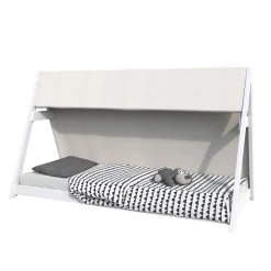 Weber Industries Lit cabane TIPI 70x140 + 1 toile + 1 sommier / Blanc Best