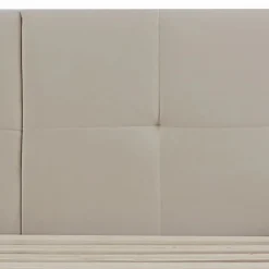[En.Casa] Lit capitonné Porvoo 140 x 200 cm beige en.casa Clearance