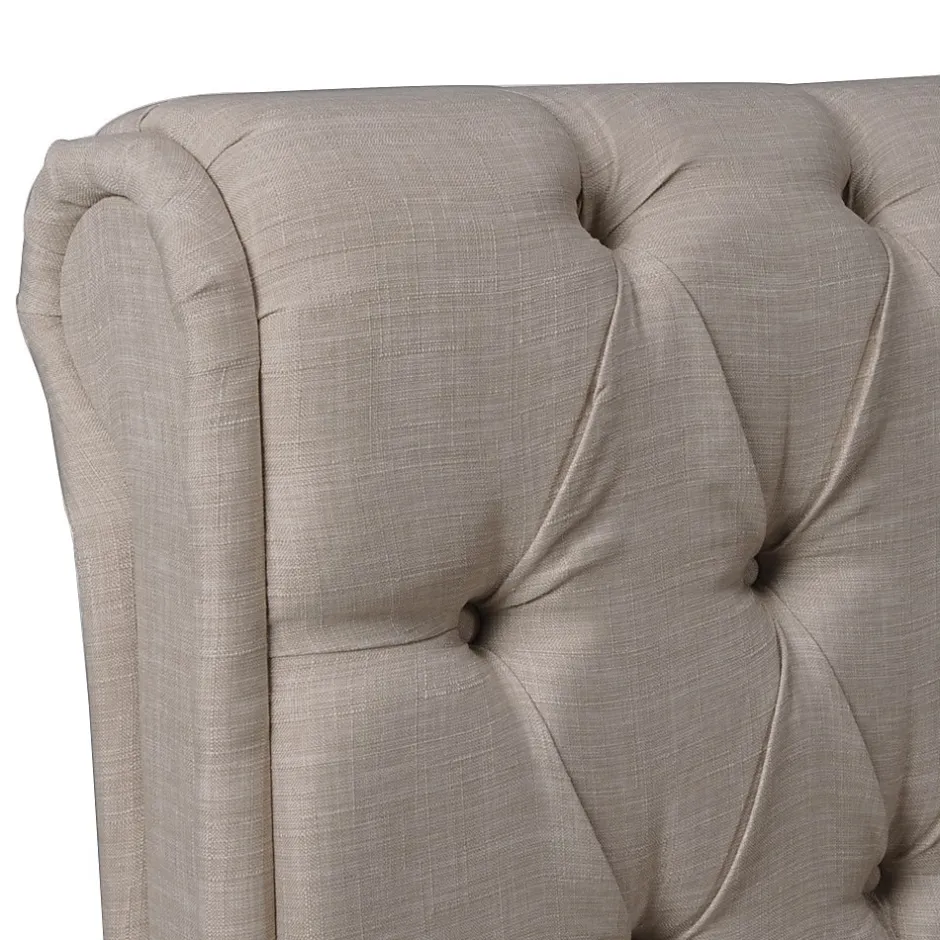 Weber Industries Lit CHELSEA 160x200 + 4 tiroirs + sommier / Beige