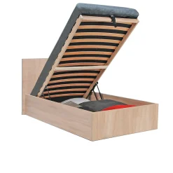 Bb Loisir Lit coffre 1 place 90x190cm couleur Chêne avec sommier MARO Clearance