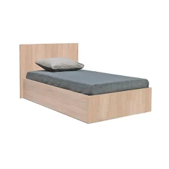 Bb Loisir Lit coffre 1 place 90x190cm couleur Chêne avec sommier MARO Clearance