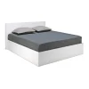 Bb Loisir Lit coffre 2 places 140x190cm Blanc avec sommier MARO New