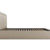 Vente-unique Lit coffre 140 x 190 cm - Tissu chiné - Beige - FIREZA II Online