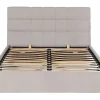 Vente-unique Lit coffre 160 x 200 cm - Tissu - Beige - ELIAVA Hot