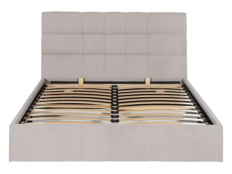 Vente-unique Lit coffre 160 x 200 cm - Tissu - Beige - ELIAVA Hot