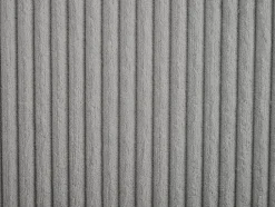 Vente-unique Lit coffre 180 x 200 cm - Velours côtelé - Gris + Matelas - NAYOLA