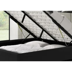 Concept Usine Lit coffre 140 x 190 cm noir - KENNINGTON