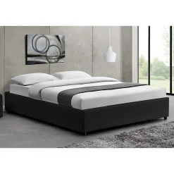 Concept Usine Lit coffre 140 x 190 cm noir - KENNINGTON
