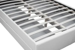 Concept Usine Lit coffre avec LED 160 x 200 cm blanc - ENFIELD