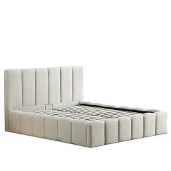Bellecour Lit coffre beige Madeleine 180x200 cm