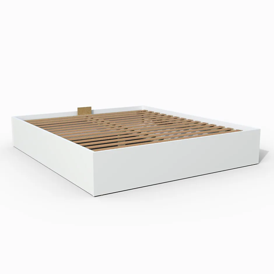 Weber Industries Lit coffre BILBAO 140x190 cm + sommier / blanc