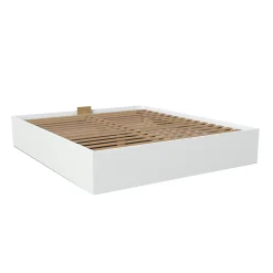 Weber Industries Lit coffre BILBAO 180x200 cm + sommier / blanc Outlet