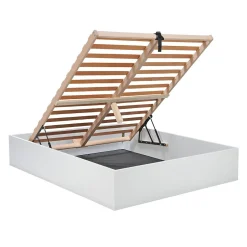 Weber Industries Lit coffre BILBAO 180x200 cm + sommier / blanc Outlet
