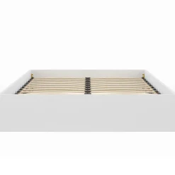 IDMarket Lit coffre double SANDSIDE avec sommier 160 x 200 cm blanc Hot