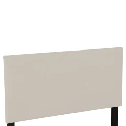 Corium Lit coffre Juva rembourré avec velours côtelé 90 x 200 cm beige