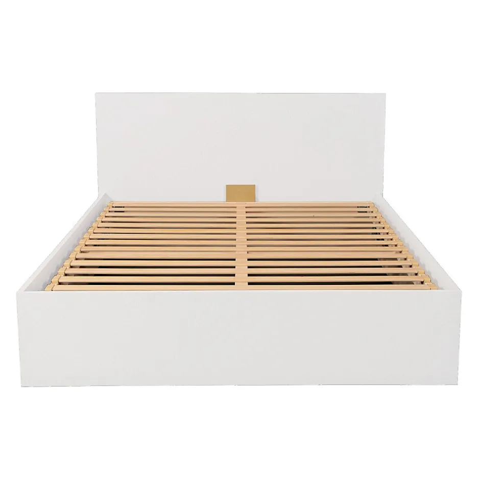 Weber Industries Lit coffre MADRID 140x200 + 1 sommier / Blanc