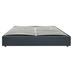 [En.Casa] Lit coffre Nola simili 160 x 200 cm noir en.casa New