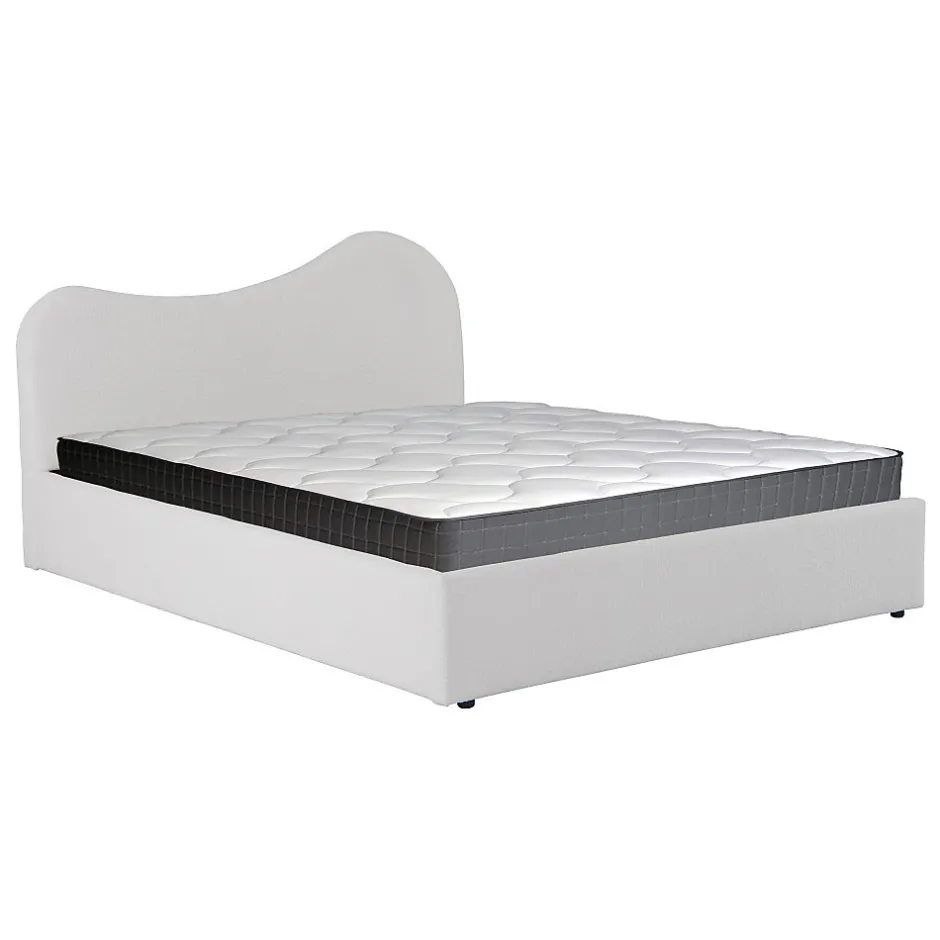 Weber Industries LIT COFFRE 140x190 CM COCOON+ SOMMIER / Tissu Bouclette Blanc