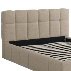 Weber Industries Lit coffre 140x190 cm ELIAS + sommier / Beige