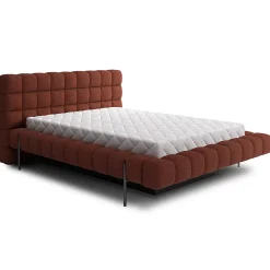 Petits-Meubles Lit coffre 180x200 sommier inclus Ezio Brique Online