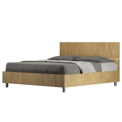 Ityhome Lit coffre 160x190 tête de lit droite Demas chêne Hot