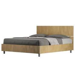 Ityhome Lit coffre 160x190 tête de lit droite Demas chêne Hot