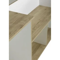 Diagone Lit combiné enfant OSCAR - 90 x 190 cm - Chene clair / Blanc - Sale